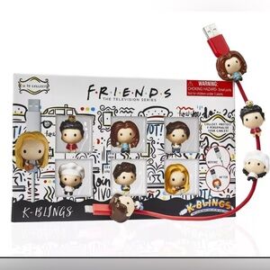 K-BLINGS Characters-6 Pack Friends Kabelschutz – 12 zum Sammeln, Freunde, 6er-Pa